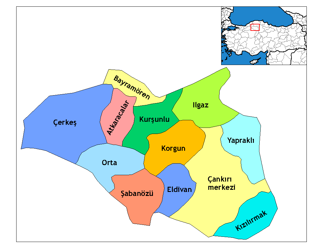 Municipalities in the province of Çankırı in Türkiye.