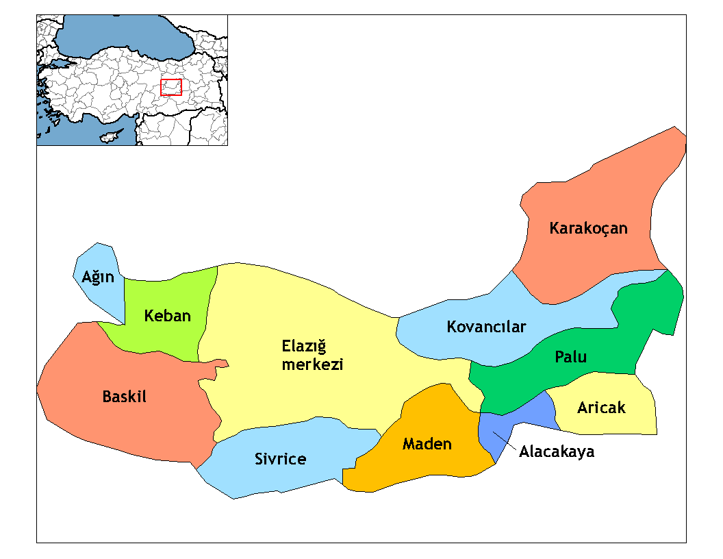 Municipalities in the province of Elazığ in Türkiye.