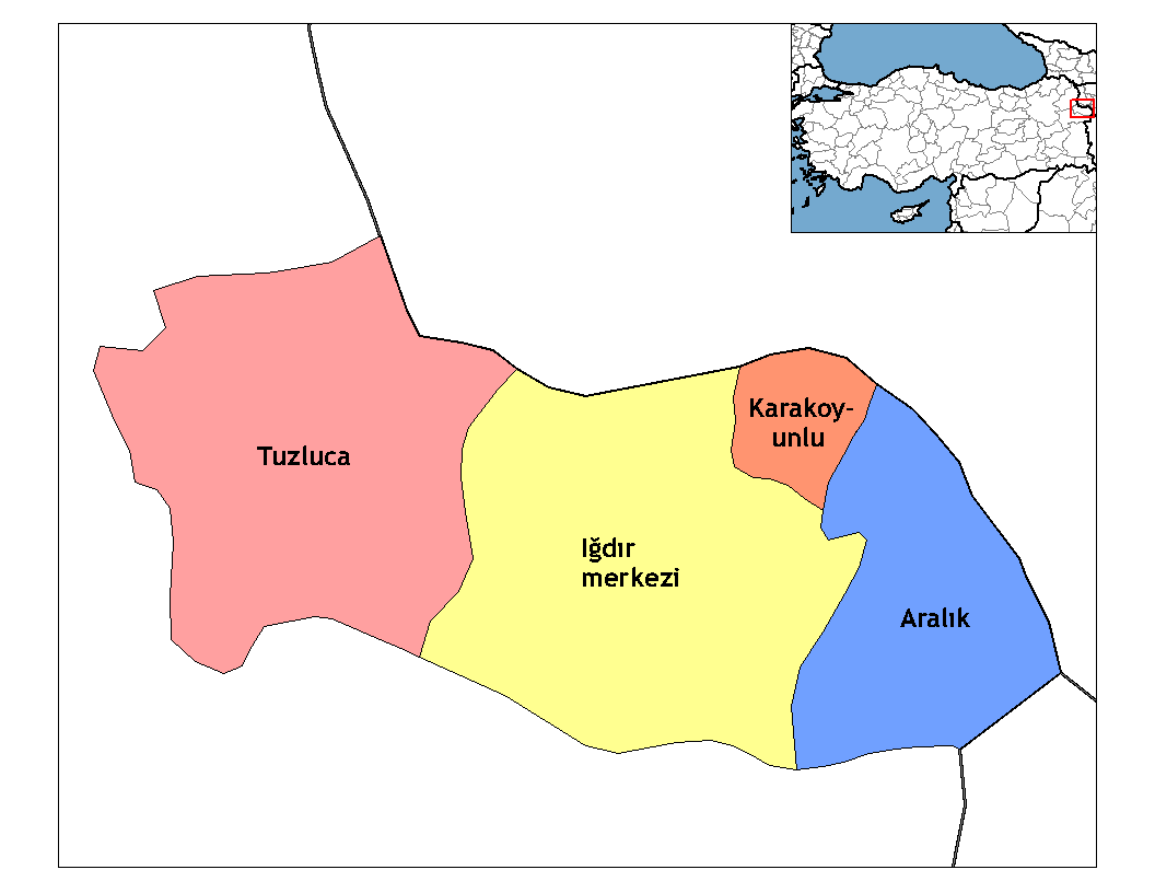 Municipalities in the province of Iğdır in Türkiye.