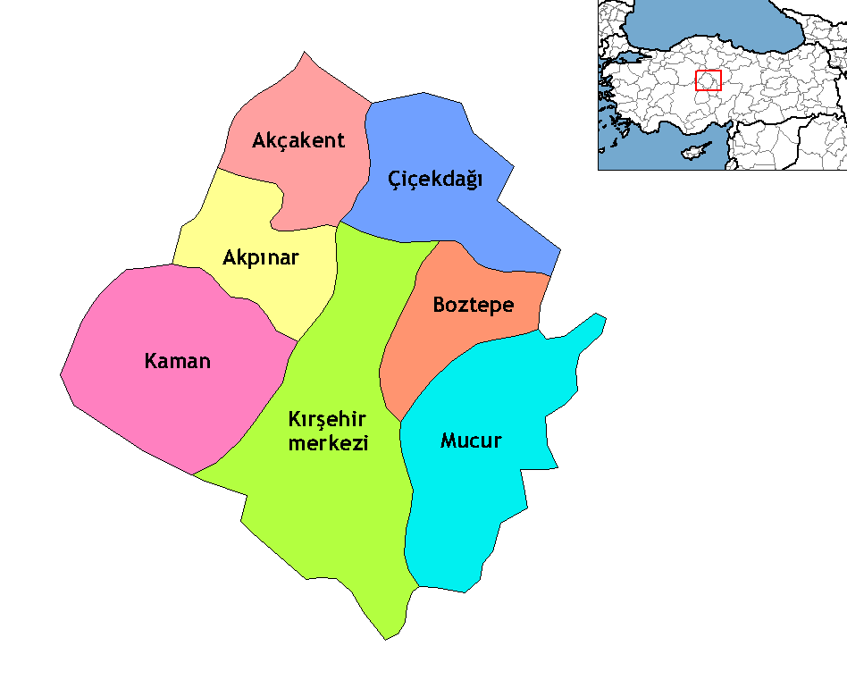 Municipalities in the province of Kırşehir in Türkiye.