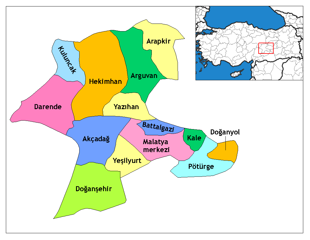 Municipalities in the province of Malatya in Türkiye.