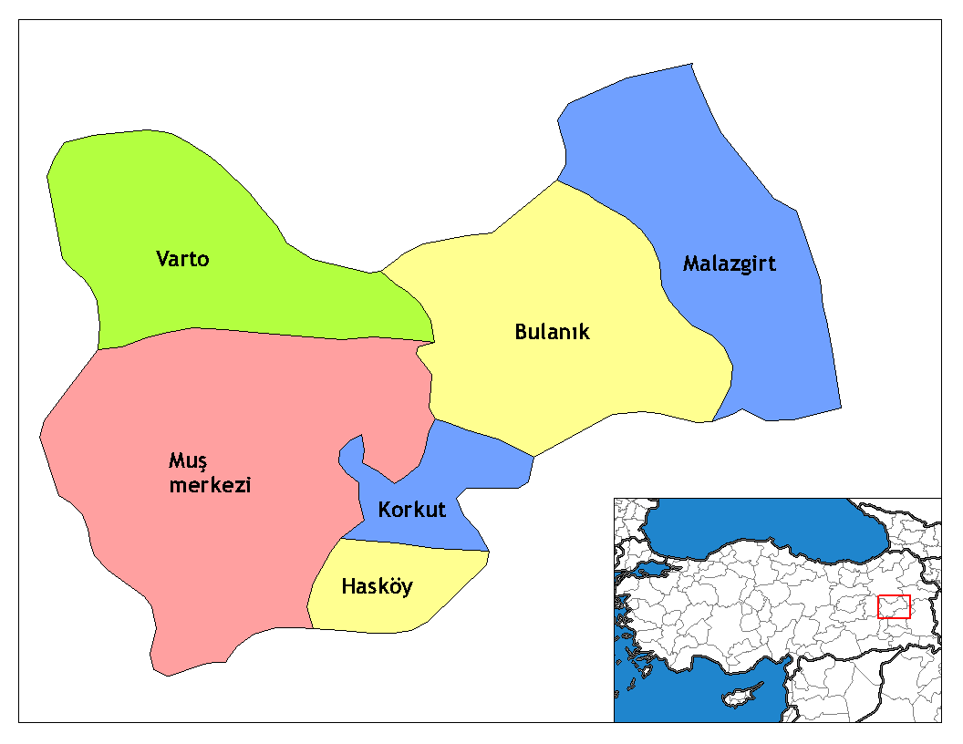 Municipalities in the province of Muş in Türkiye.