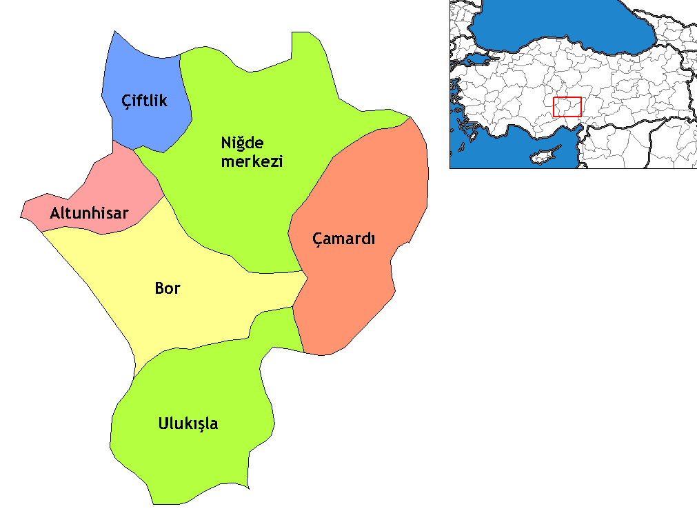 Municipalities in the province of Niğde in Türkiye.