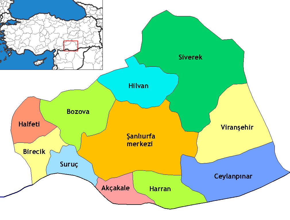 Municipalities in the province of Şanlıurfa in Türkiye.