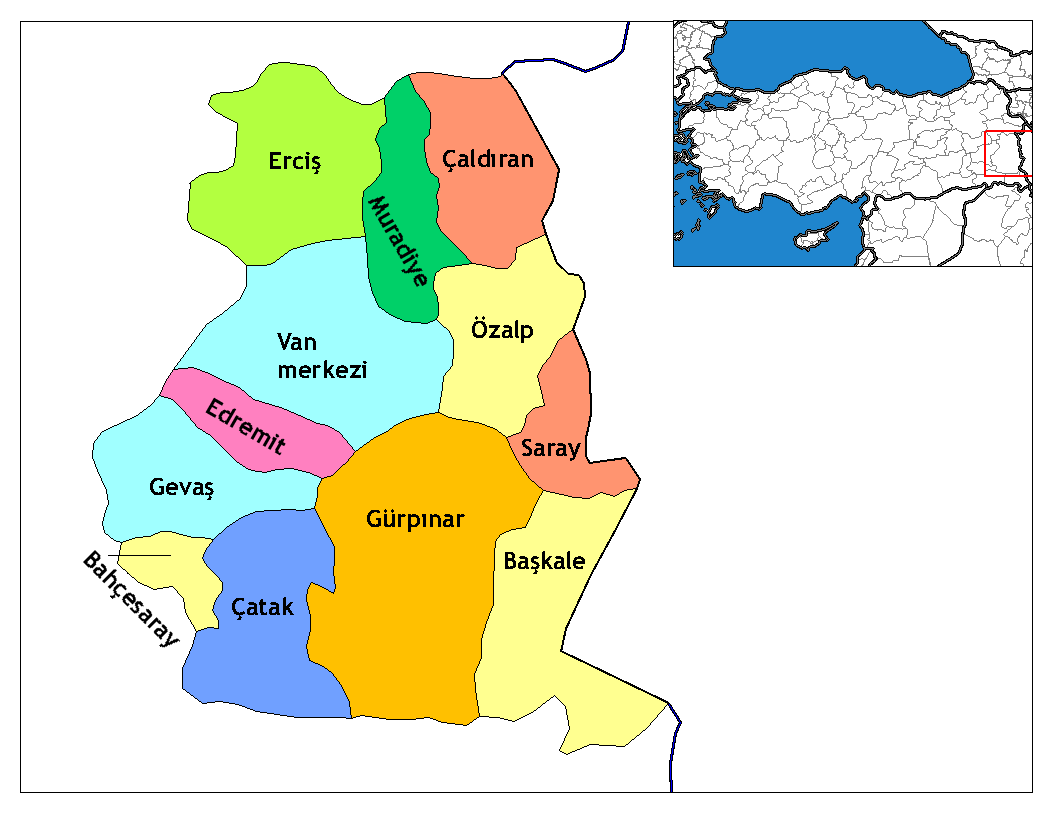 Municipalities in the province of Van in Türkiye.