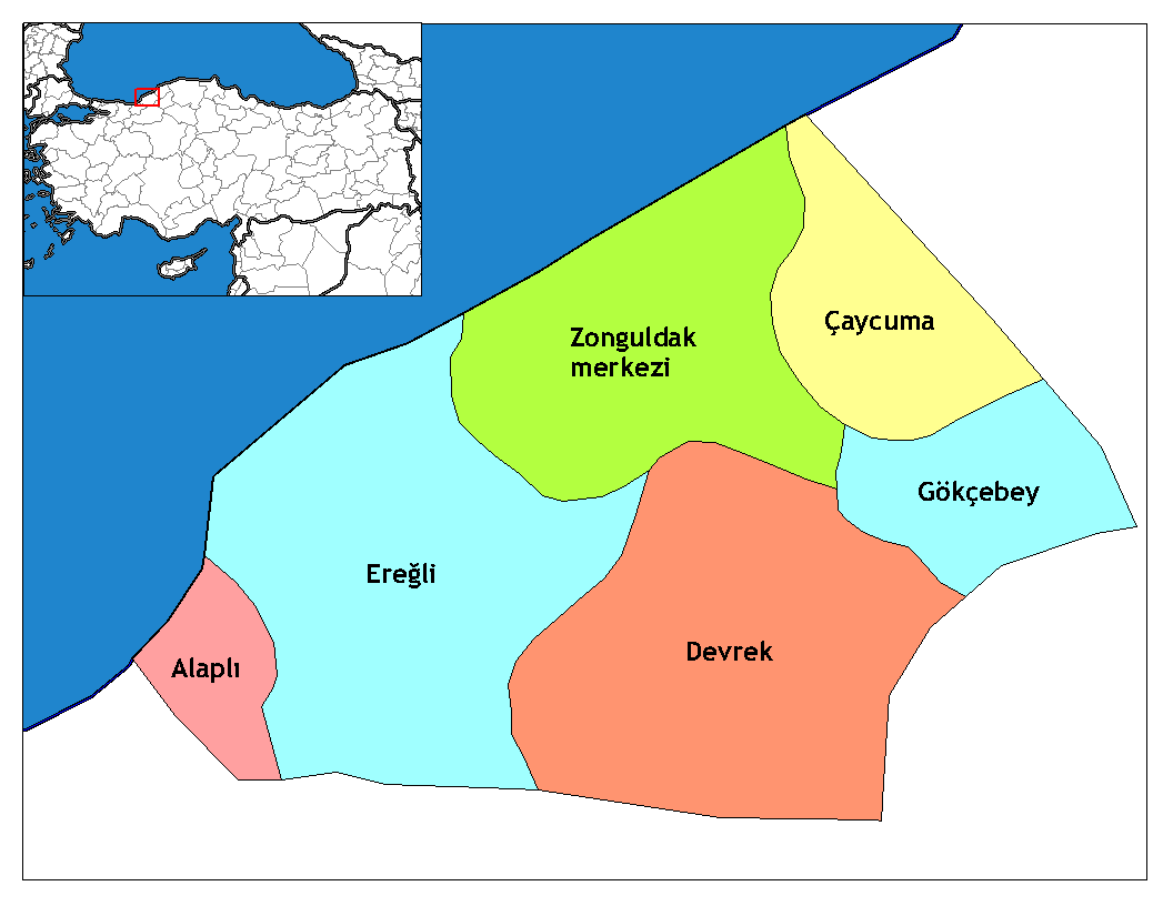 Municipalities in the province of Zonguldak in Türkiye.